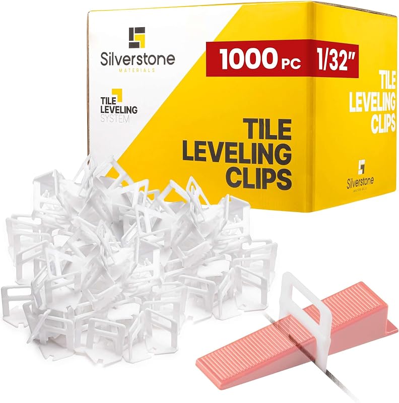 1000 Clips Nivelación Azulejos 1/32" Instalación Ducha