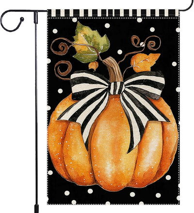 Bandera jardín otoño calabaza 12x18pulg decoración