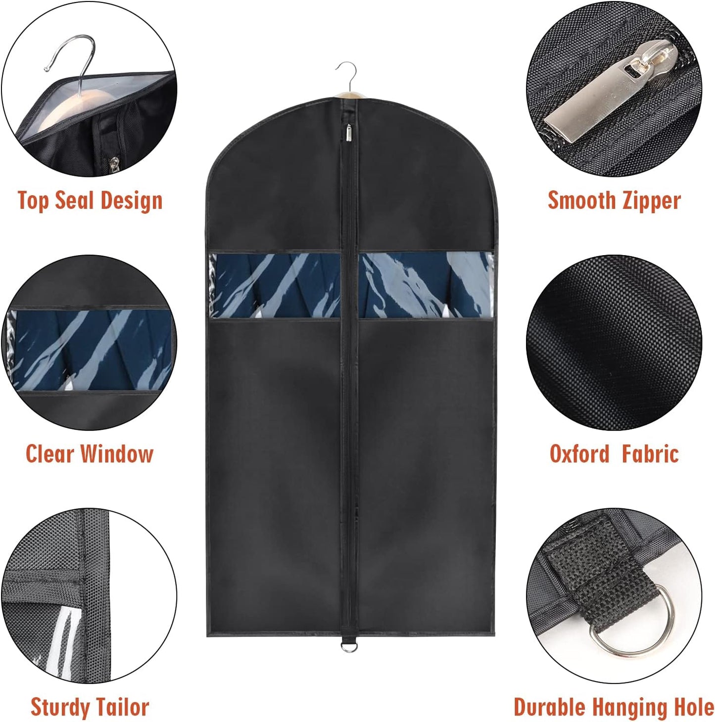 Bolsa ropa viaje 43pulg ligera cremallera juego 3