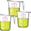 Taza medidora plástico 16oz set 3 irrompible apta lavavajillas