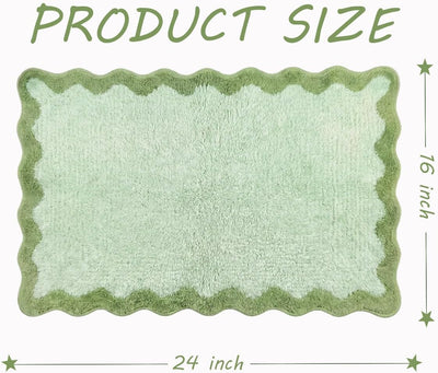 Tapete baño microfibra verde oliva antideslizante lavable