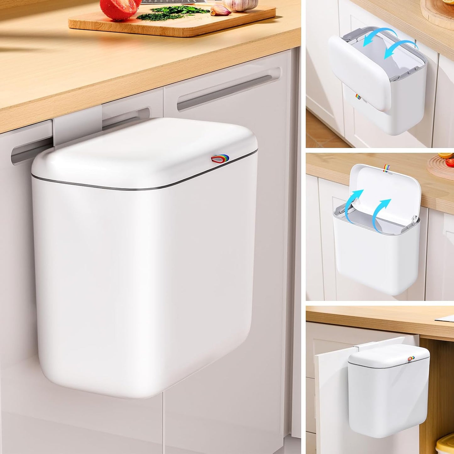 Cubo compostaje 2.6gal cocina colgante para encimera