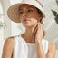 Sombrero sol 2en1 mujer con cremallera UV rápido