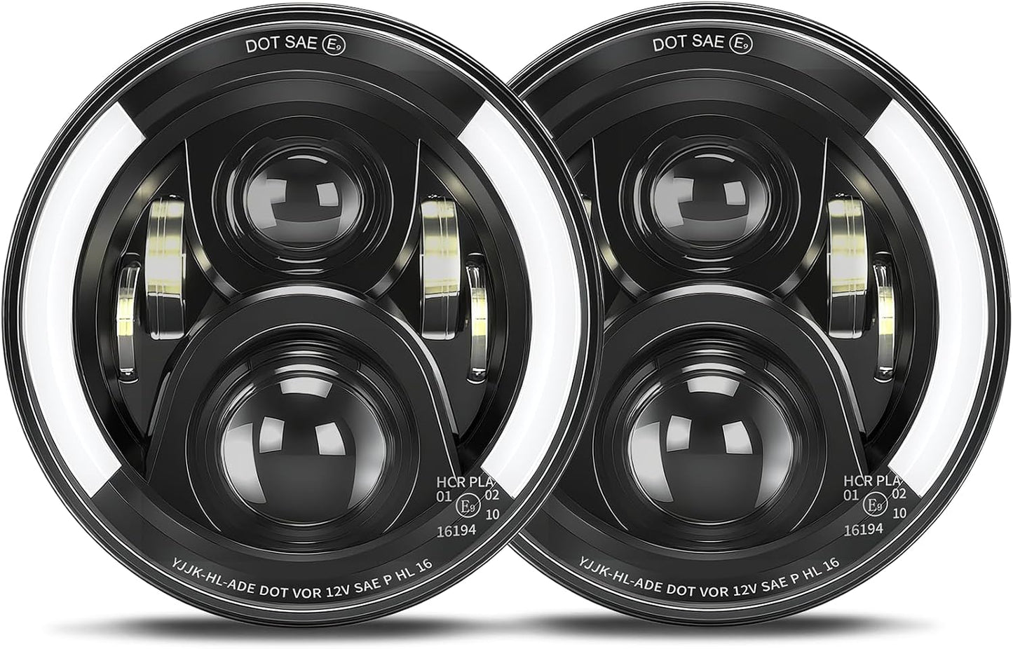 Faros delanteros LED con halo H6024 aprobados DOT 7pulg
