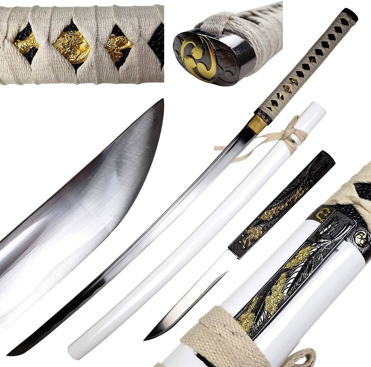 Espada samurai acero carbono 1045 forjada a mano