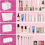 Bolsa maquillaje personalizada con inicial acolchada para mujer