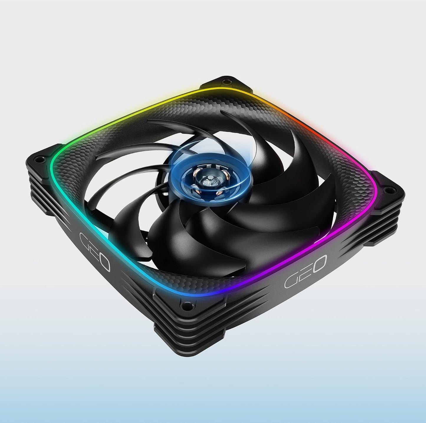 Set 3 Ventilador RGB 140mm 5V 3 Pines Negro