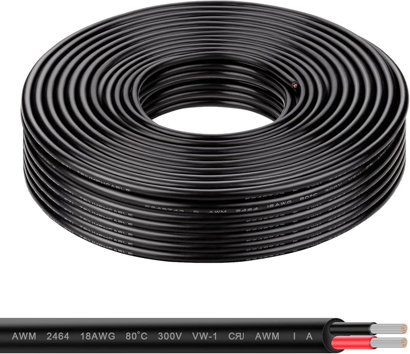 Cable estañado 18 AWG 100 ft para automóviles y marino