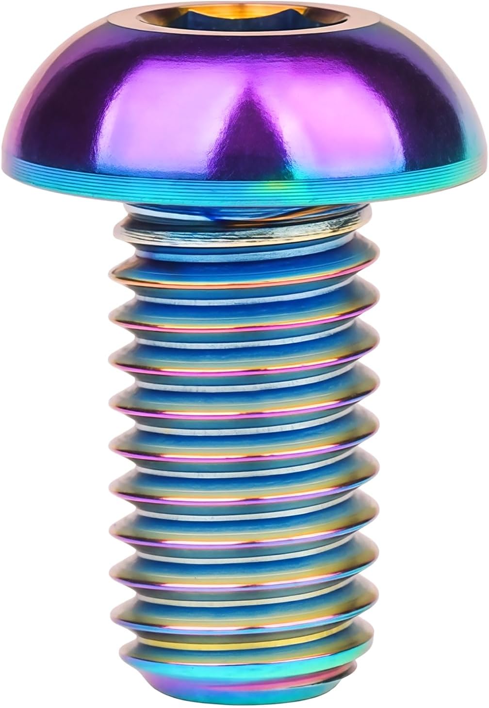 Tornillos cabeza botón titanio M8x15mm set 4