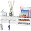 Soporte llaves metal adhesivo con estante 12.2" color blanco