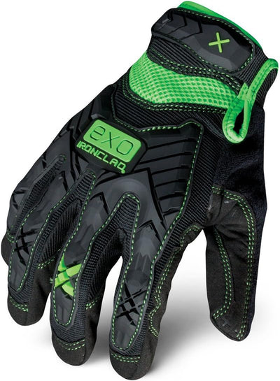 Guantes trabajo hombre impacto mediano negro pack 1