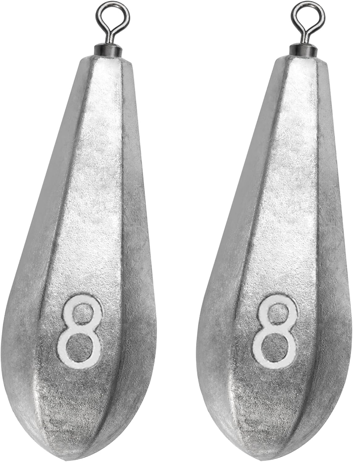 Pesos de pesca giratorios 1/8 a 16 oz agua dulce y salada