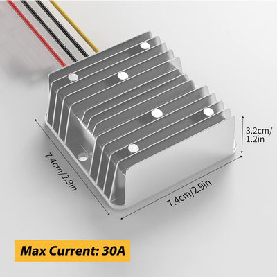 Convertidor 24V a 12V 30A 360W para camiones coches barcos