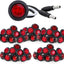 Luz indicadora LED roja botón marcador lateral 12V