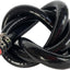 Manguera silicona reforzada 6.5mm 3.28ft negra 145PSI
