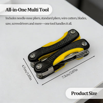 Cuchillo multiherramienta 11en1 compacto con alicates y funda