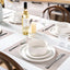 Set 12 Pzas Vajilla Porcelana Moderna Blanco