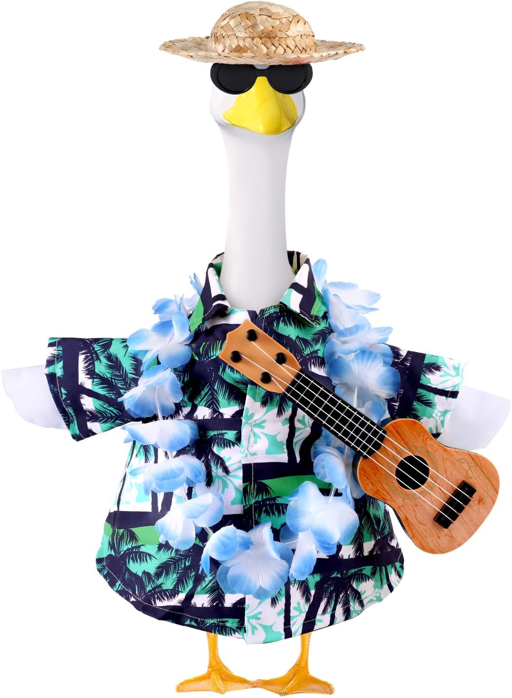 Disfraz ganso musical para porche 23" decoración verano