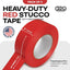 Cinta estuco roja 2pulg x60yard 3rollos UV impermeable