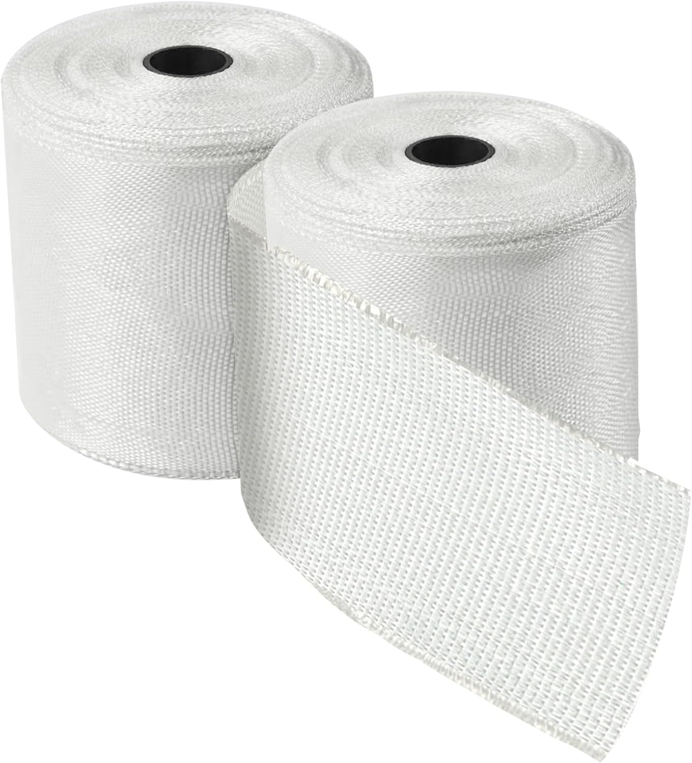 Cinta fibra vidrio 50ft 2 rollos tejido liso no adhesivo