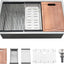 Fregadero cocina acero inox 30x19" esquinas redondas
