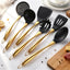 Set 17 Pzas Utensilios Silicón Antiadherente Giratorio
