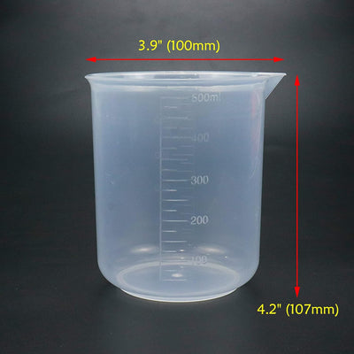 Taza medidora PP transparente 16.9oz pack 3