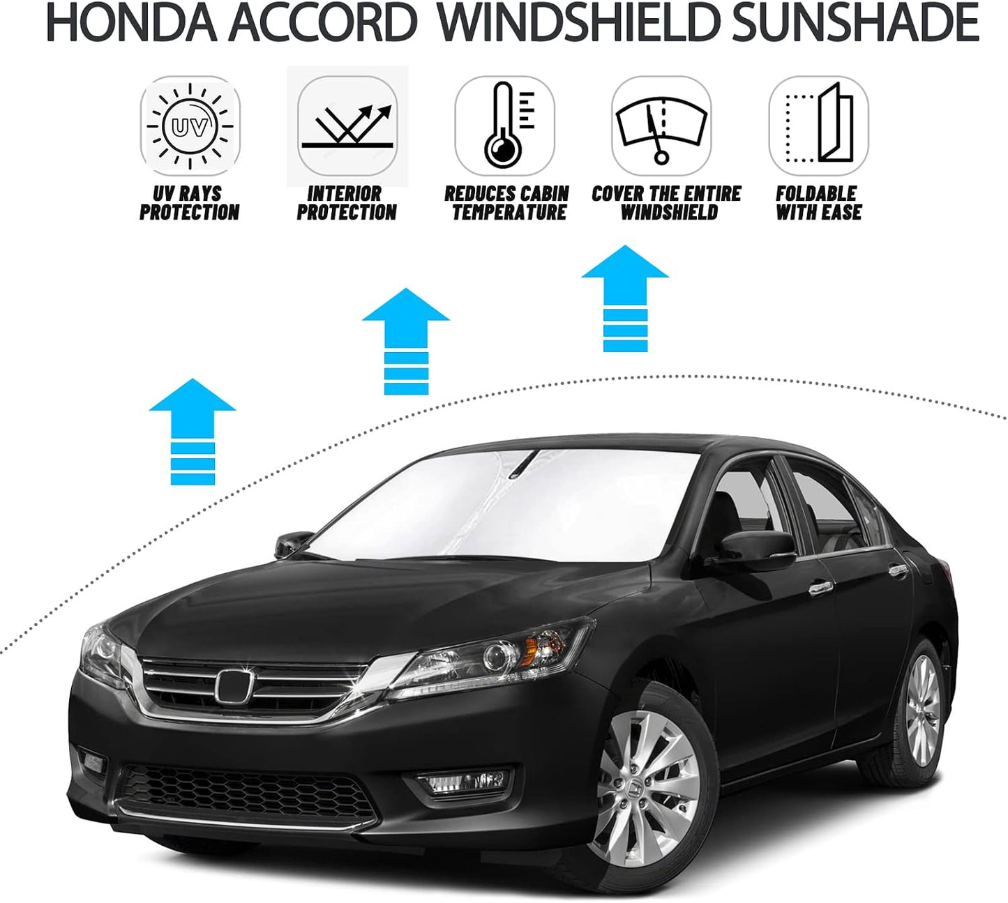 Parasol parabrisas Honda Accord plegable bloquea UV
