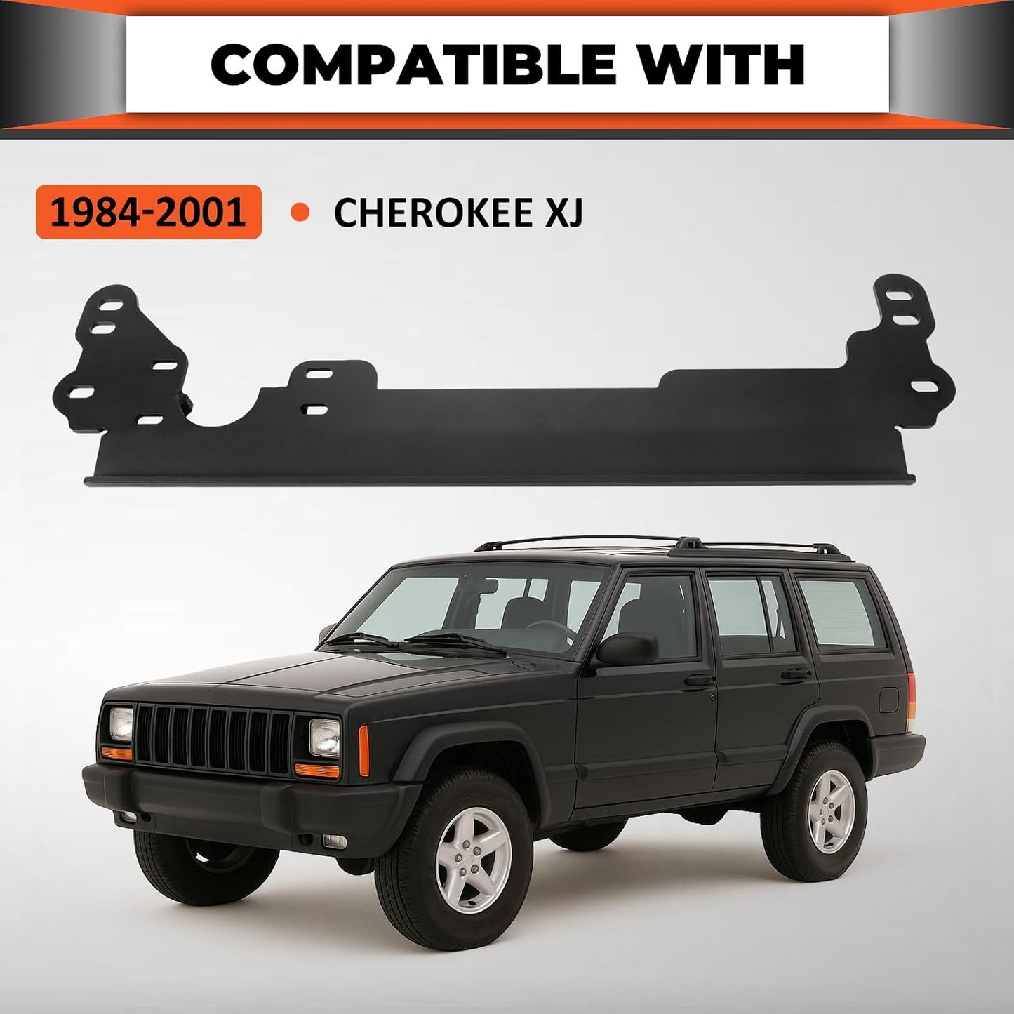 Soporte caja dirección comp Cherokee XJ 84-01 acero negro