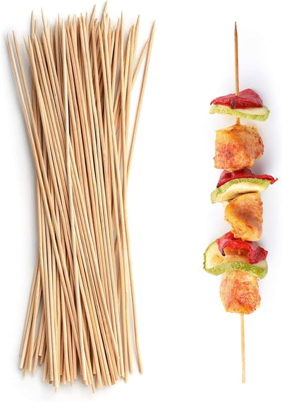 Pinchos bambú 10pulg 400 pzas para parrilla barbacoa