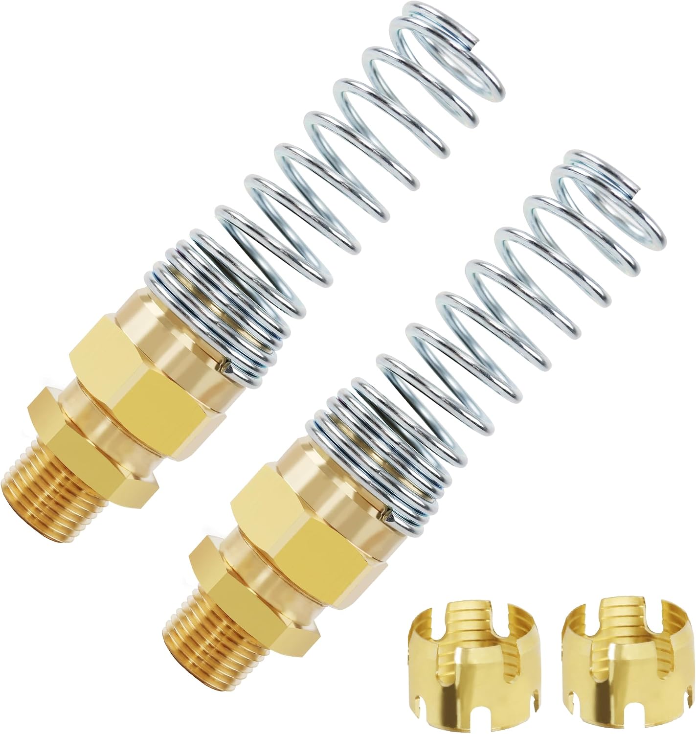 Manguera 1/2 con conector macho y protectores de resorte