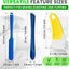 Set 5 Espátulas Silicona Largas y de Limpieza Antiadherente