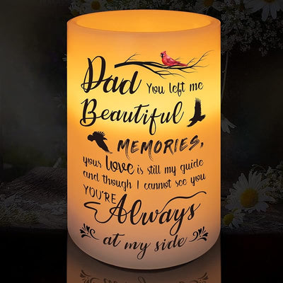 Vela LED conmemorativa cera real 6x4pulg