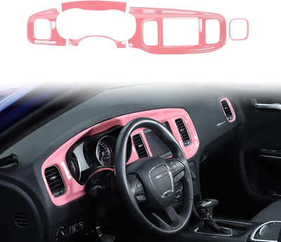Bisel ABS rosa para Dodge Charger 2015-26 set 5