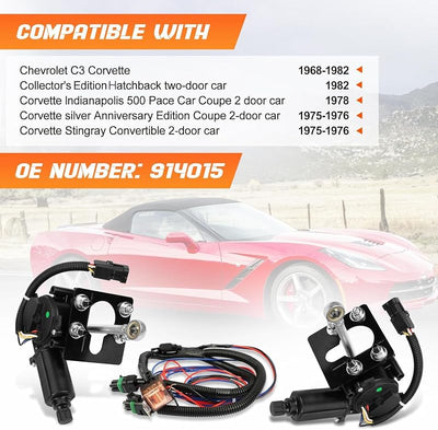 Kit conversión motor faros eléctricos Chevy Corvette C3