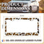 Marcos matrícula estampado vaca marrón 2 pack aluminio