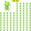 100 Ranas Plástico Verdes Mini Decoración Hogar