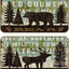 2 Tapetes Rústicos 17x30pulg Animales Salvajes