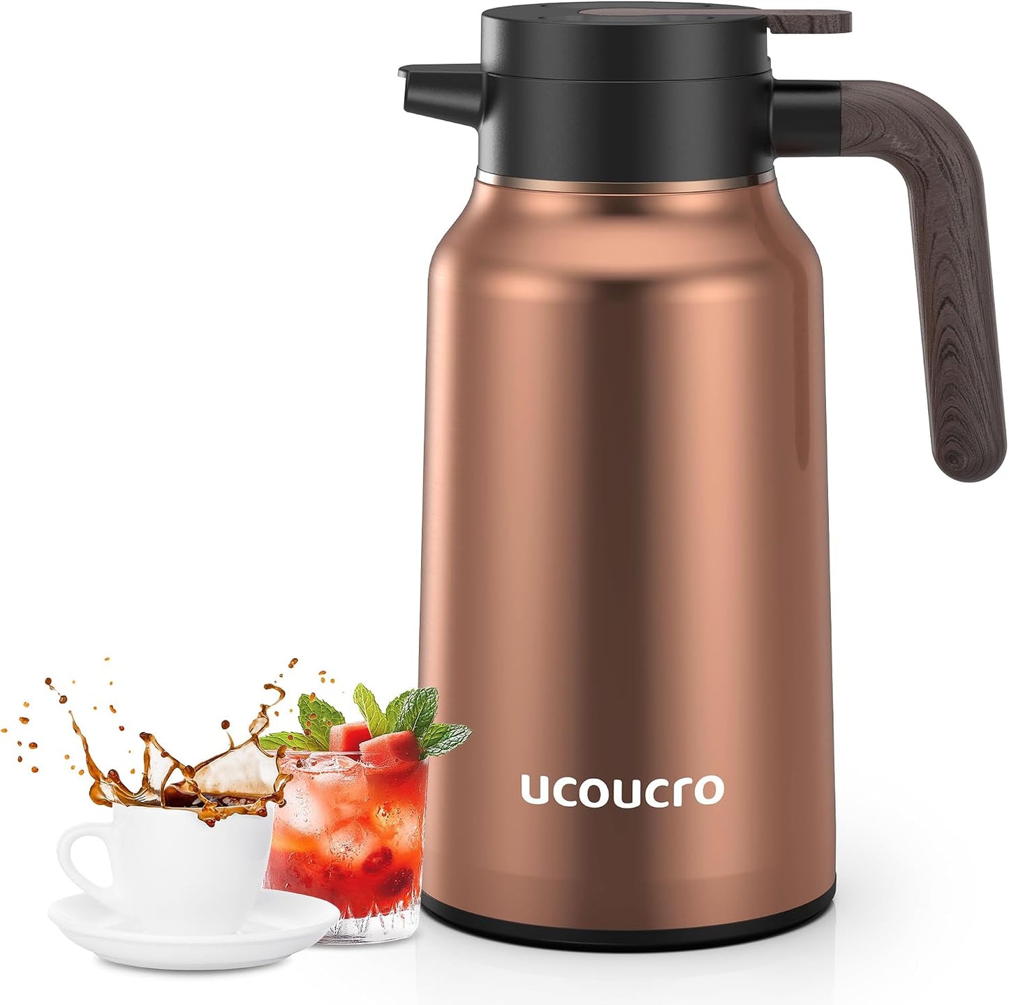 Jarra térmica acero inox 2L dispensador café té agua