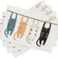 Set 4 Manteles Lino 12x18pulg Antiderrapante Mesa Comedor
