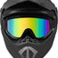 Casco motocicleta cara completa adulto negro mate DOT