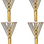 Patas muebles 10" triángulo dorado 4pzas metal resistente