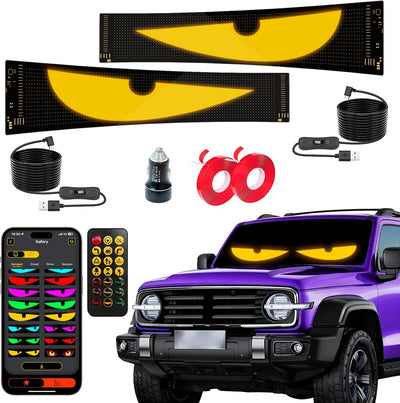 2 Pzas Luces Ojos del Diablo LED para Coches con APP