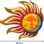 Decoración pared metal exterior sol luna 28pulg