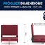 Silla estadio ligera asiento acolchado 500lb
