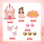 19 Pzas Decoración Pastel Princesa Castillo Bolas Rosa