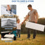 Banco plegable plástico 6ft blanco asa transporte