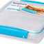 Contenedor alimentos 15.2oz azul para sándwiches