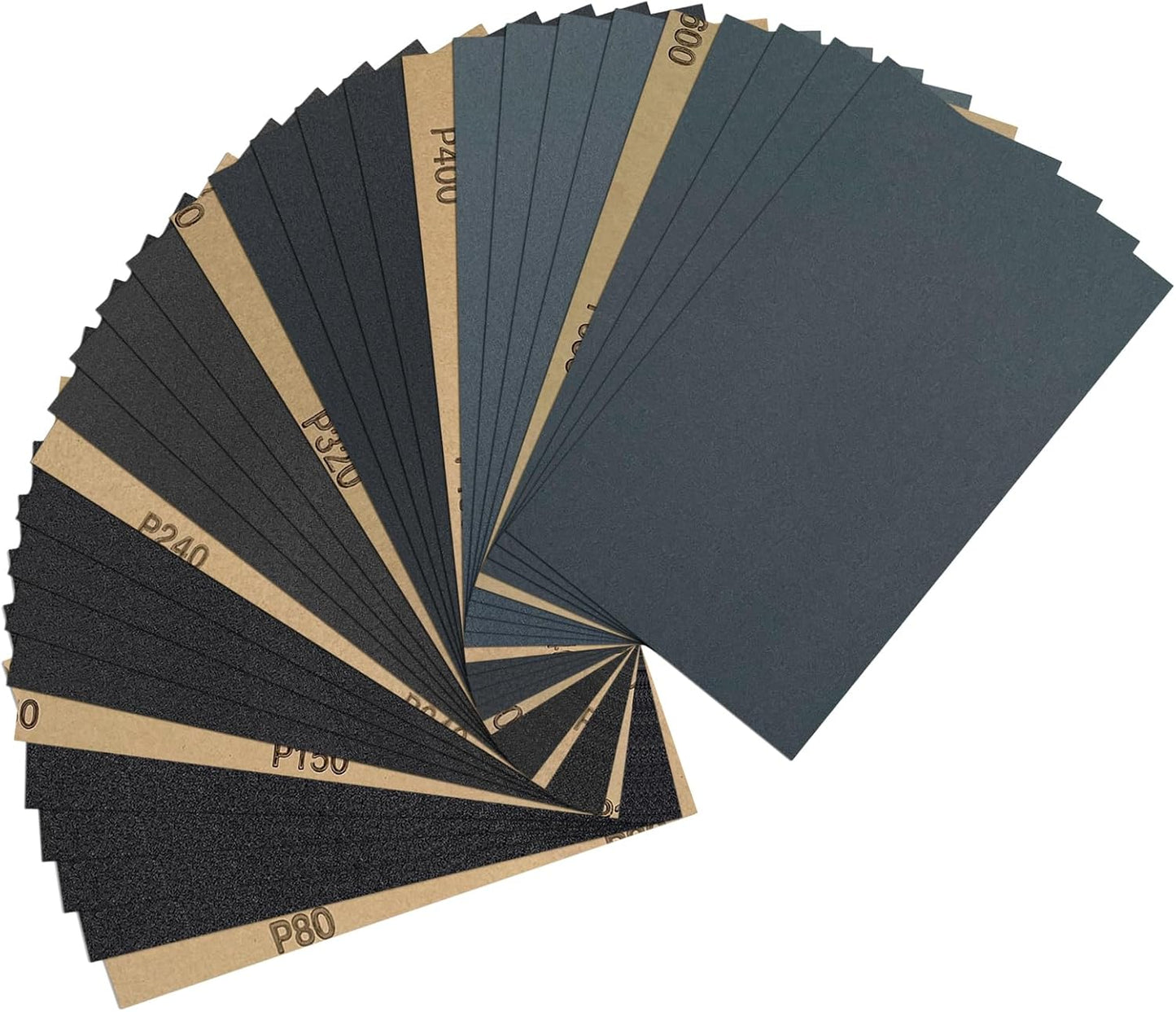 30 Hojas Papel Lija 5.5x9pulg Lijado Húmedo Seco