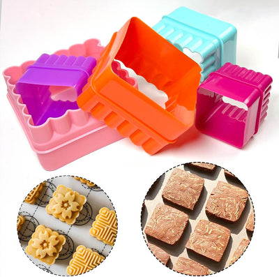 Set cortadores galletas y pastel plástico varios tamaños
